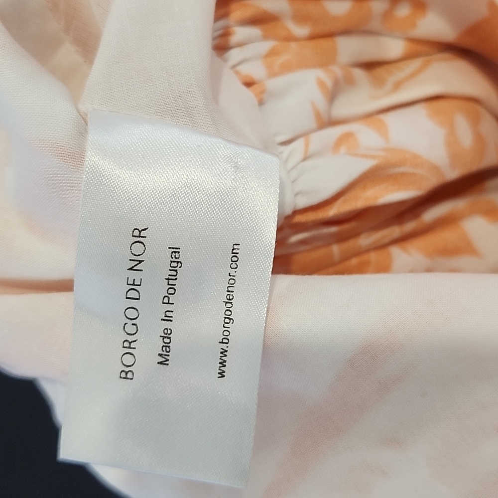 Borgo De Nor Freddie Printed Tiered Cotton-poplin Mini Dress In Orange Size 10 - Picture 5 of 9